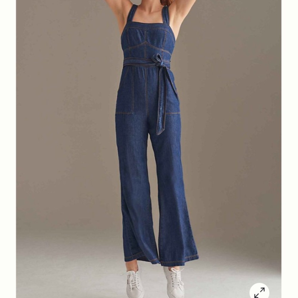 Anthro Pilcro Denim Jumpsuit